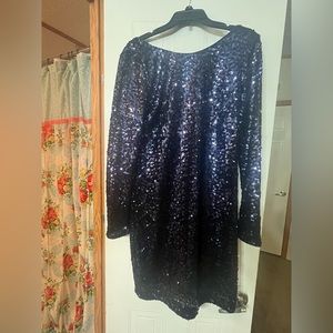 Nice, fancy purple dress, beautiful on! Jessica Simpson size 12